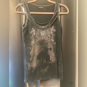 Sparkly tank.”Cowboys are Forever” small